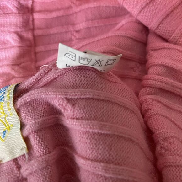 RICH XCHANGE Joggers Cable Knit Pull On High Waist Lounge Pants Womens S Pink - Picture 12 of 12